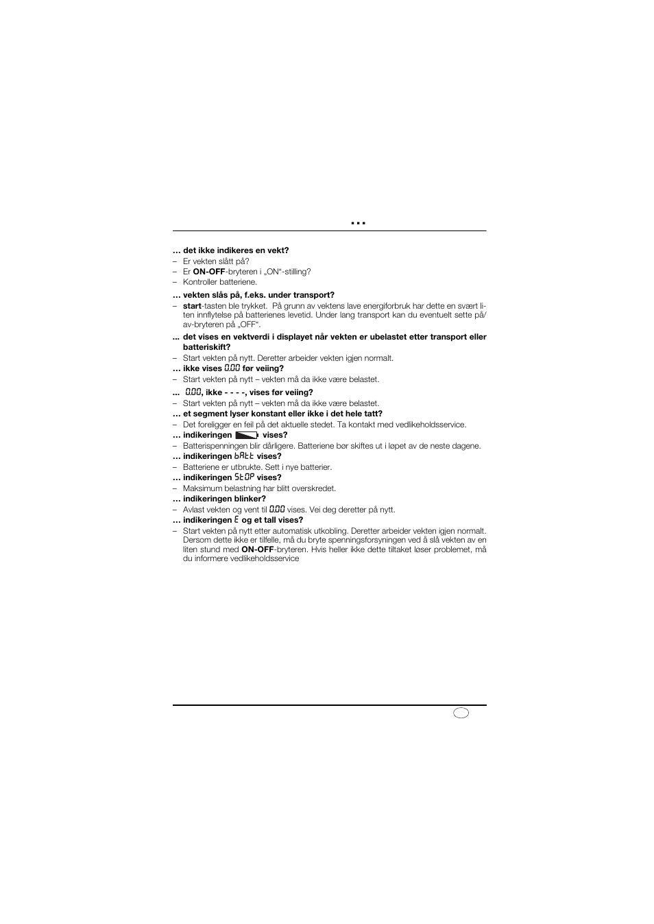 Hva må gjøres hvis | Seca 878 User Manual | Page 79 / 139