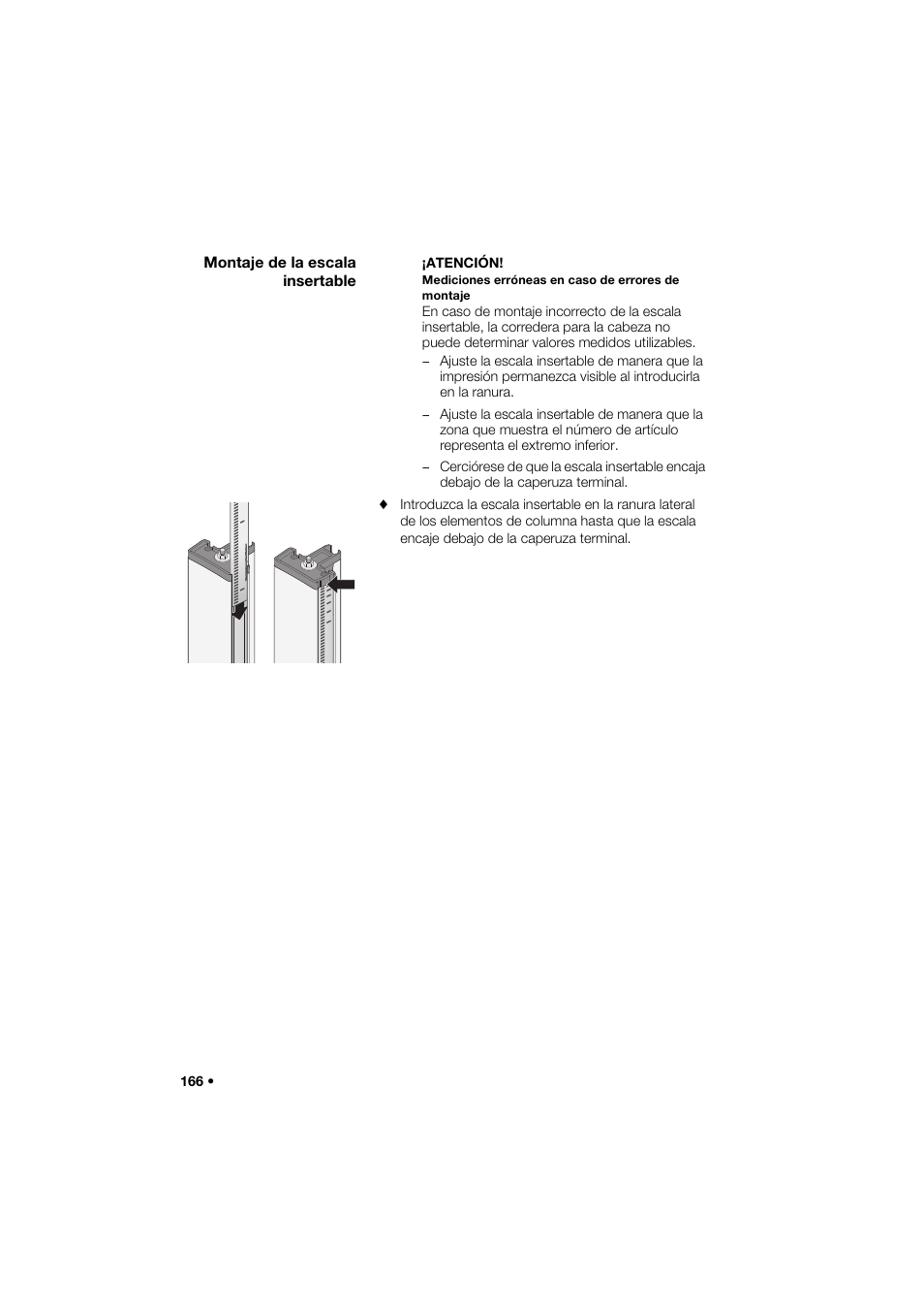 Montaje de la escala insertable | Seca 264 User Manual | Page 166 / 275