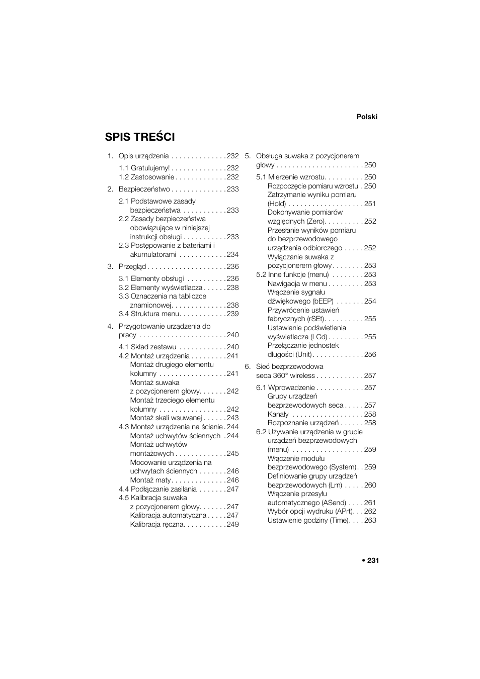 Seca 264 User Manual | Page 231 / 275