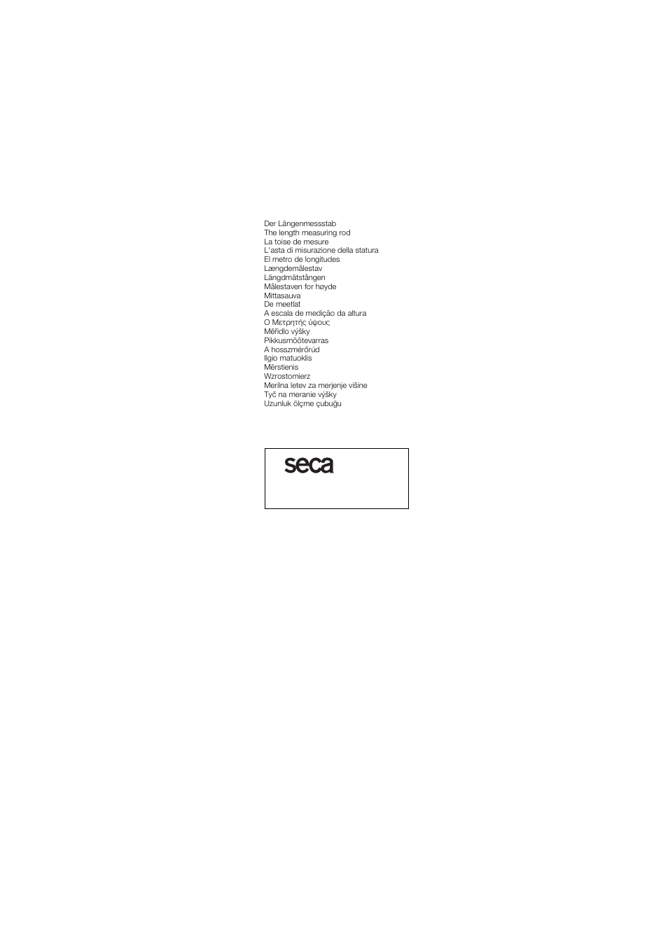 Seca 264 User Manual | Page 273 / 275