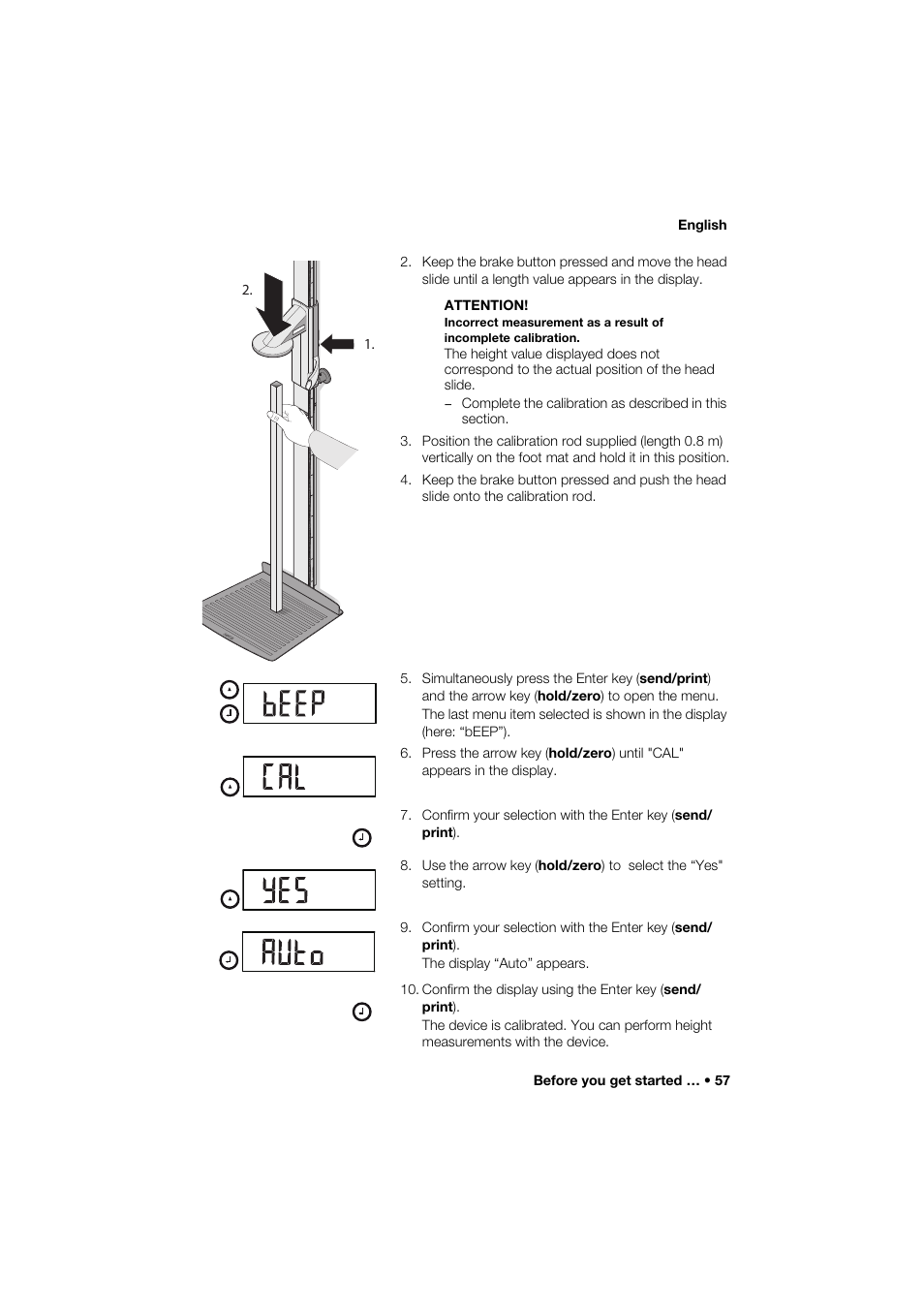 Seca 264 User Manual | Page 57 / 275