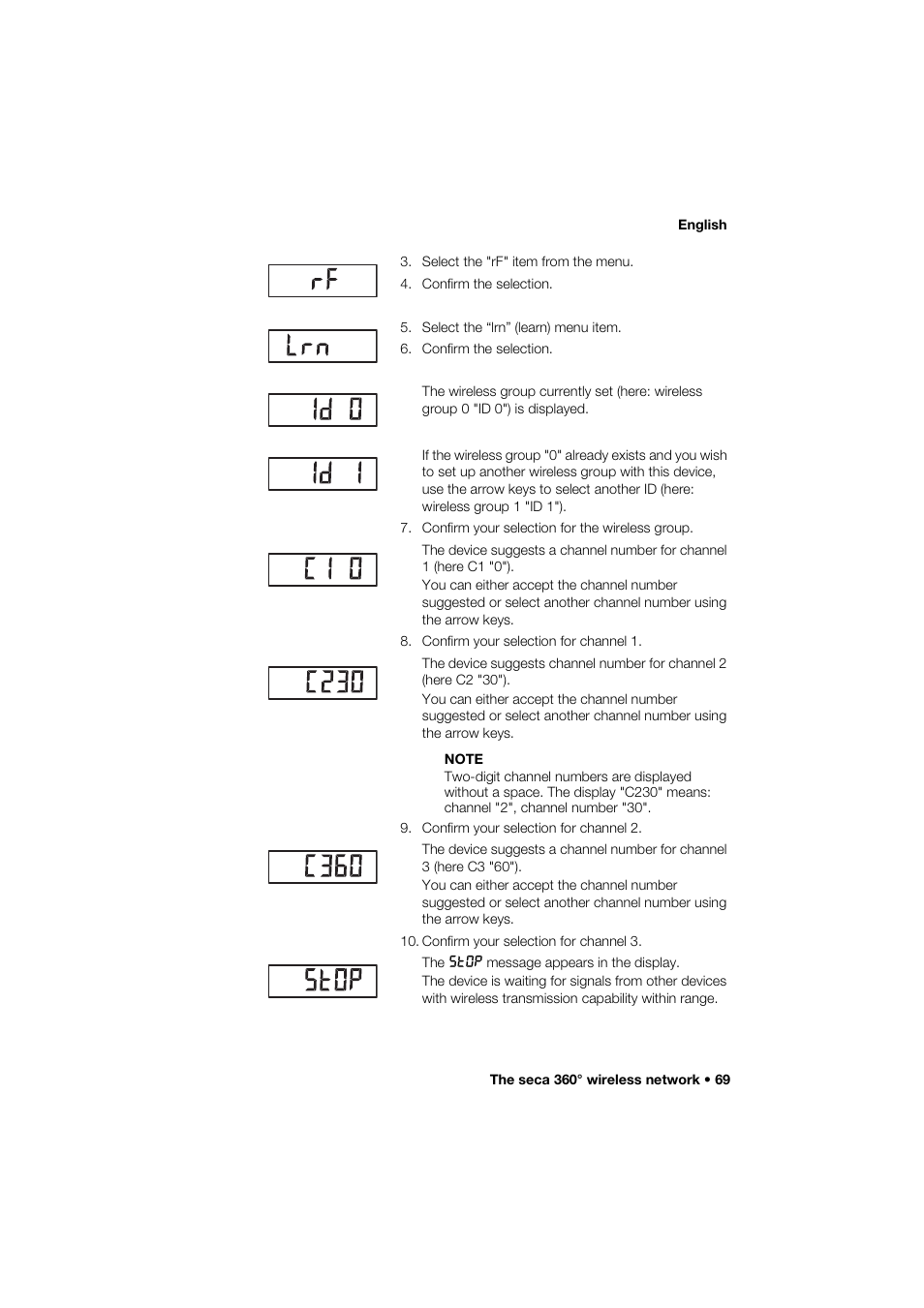 Seca 264 User Manual | Page 69 / 275