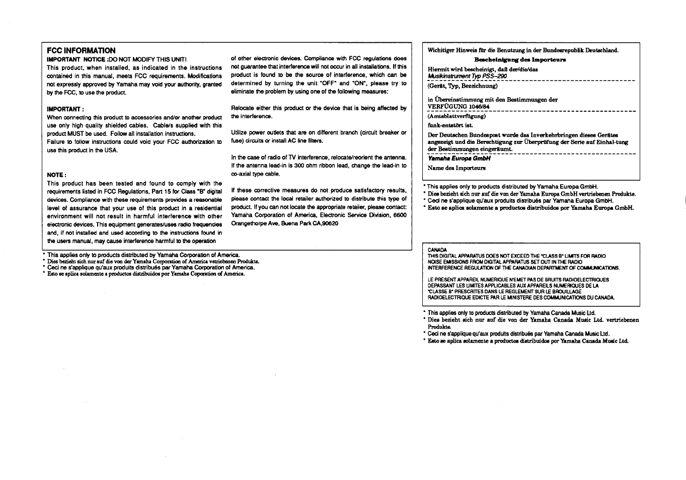 Yamaha PSS-290 User Manual | Page 38 / 39