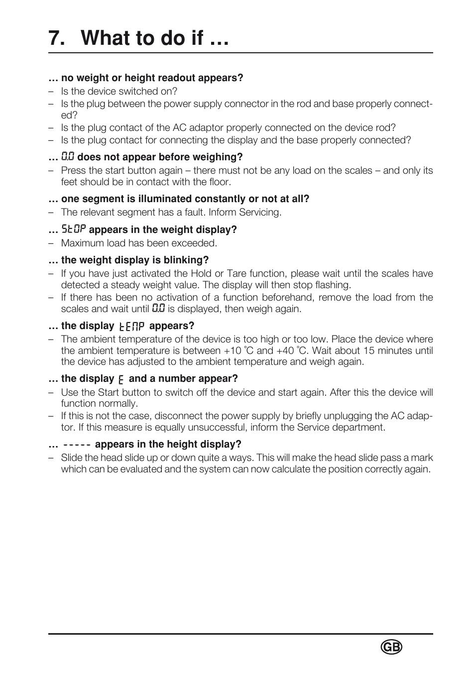 What to do if | Seca 763 User Manual | Page 25 / 89