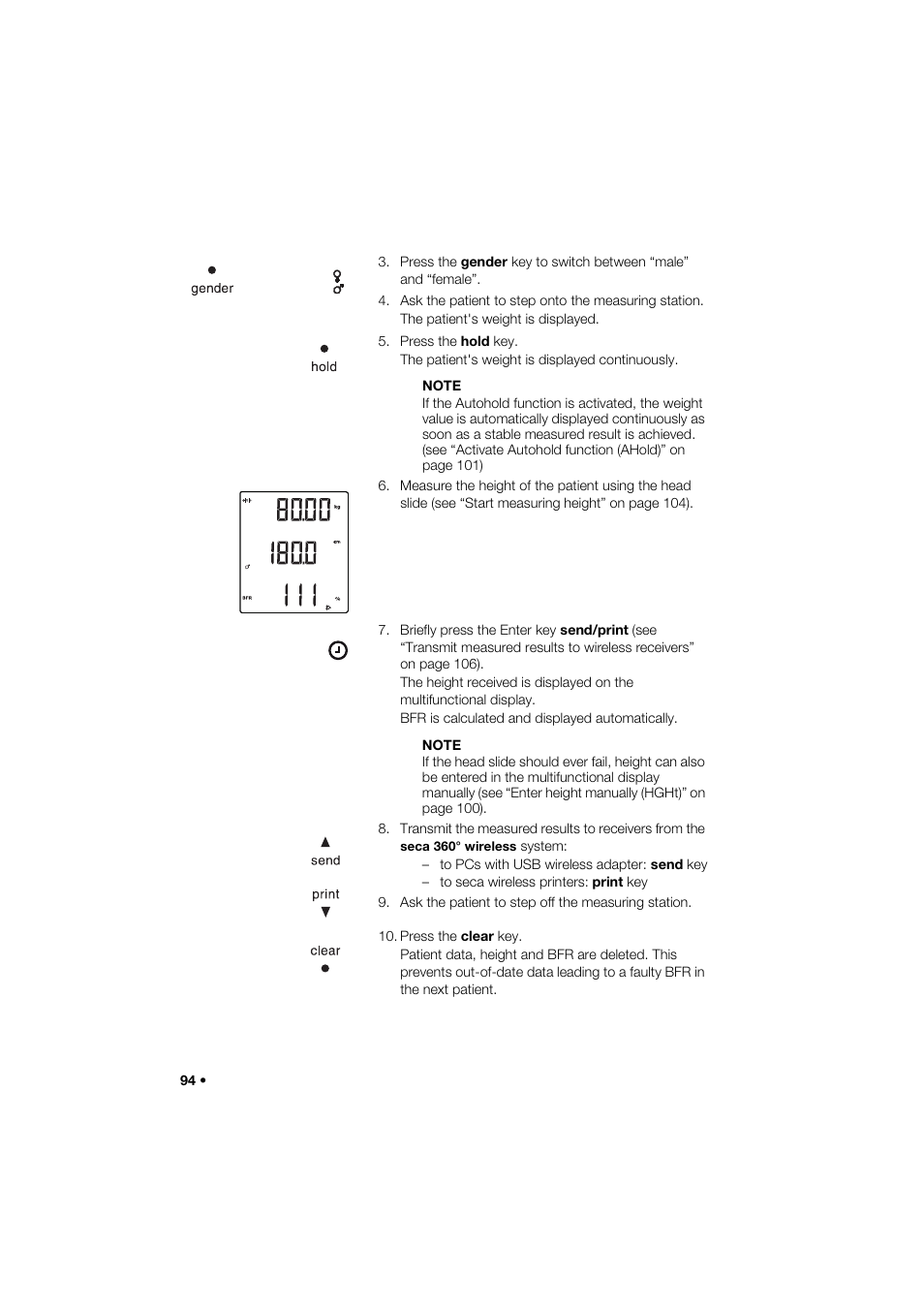Seca 285 User Manual | Page 94 / 451