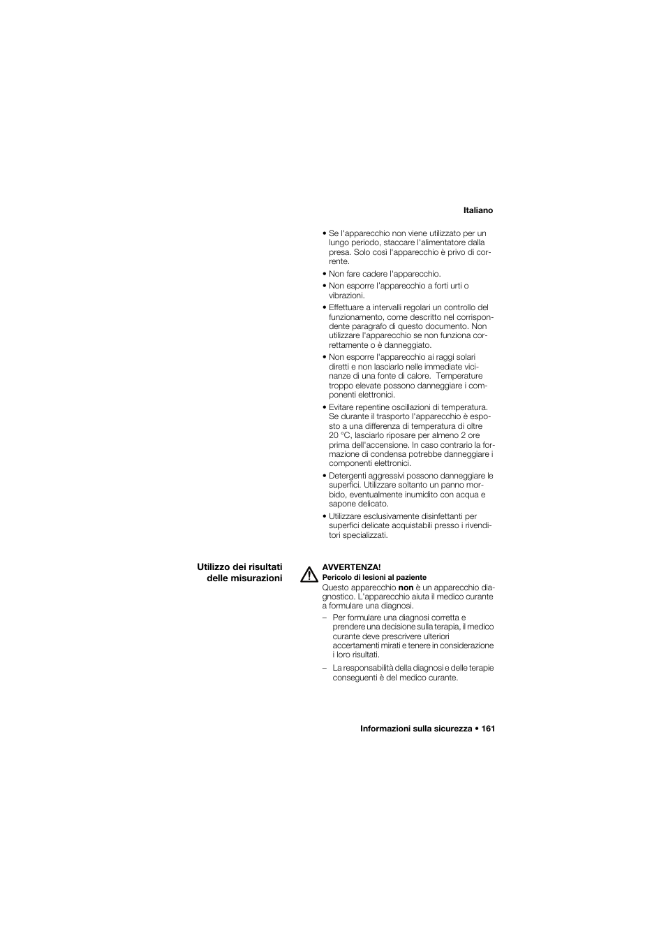 Utilizzo dei risultati delle misurazioni | Seca 657 User Manual | Page 161 / 357