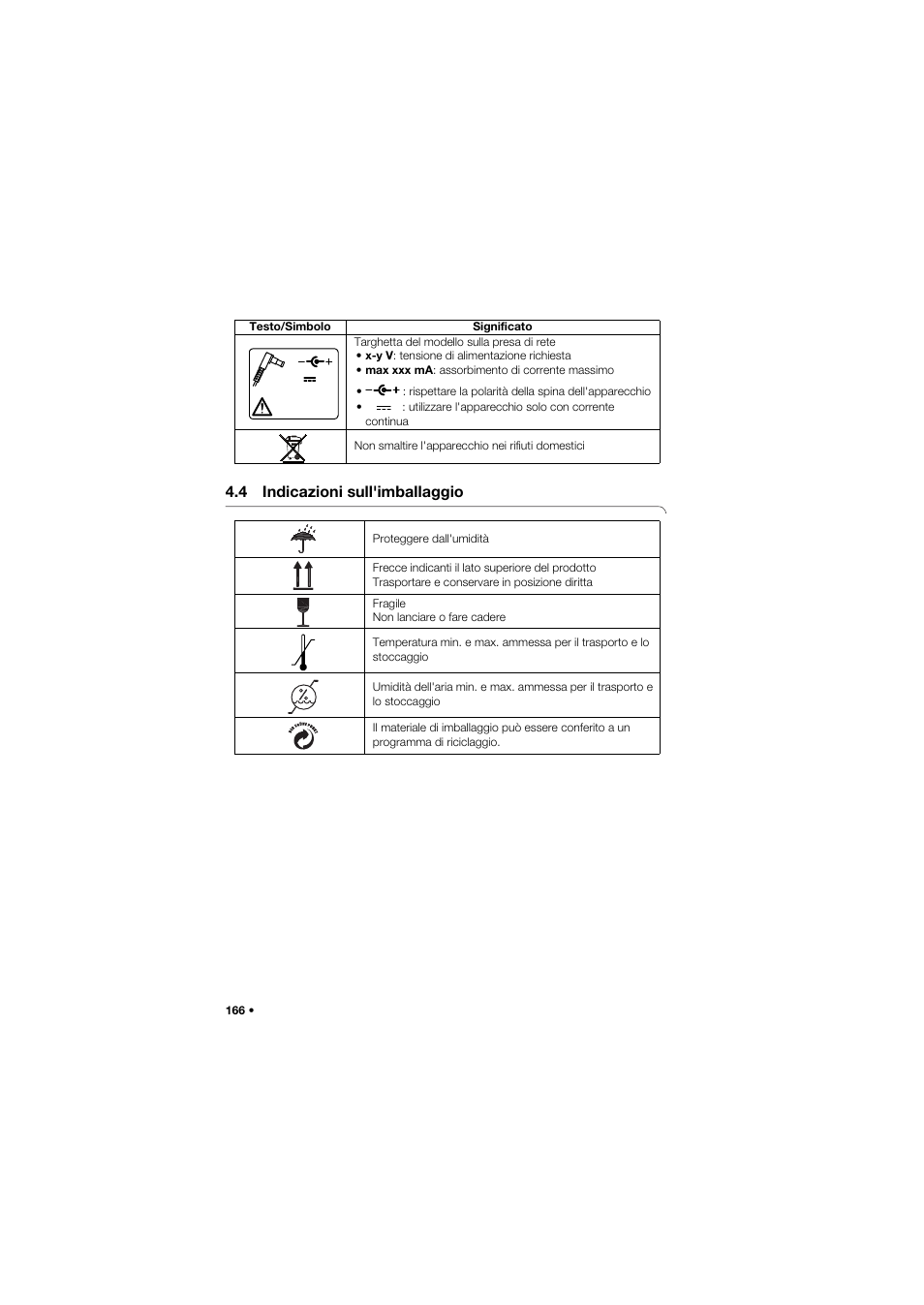 4 indicazioni sull'imballaggio | Seca 657 User Manual | Page 166 / 357