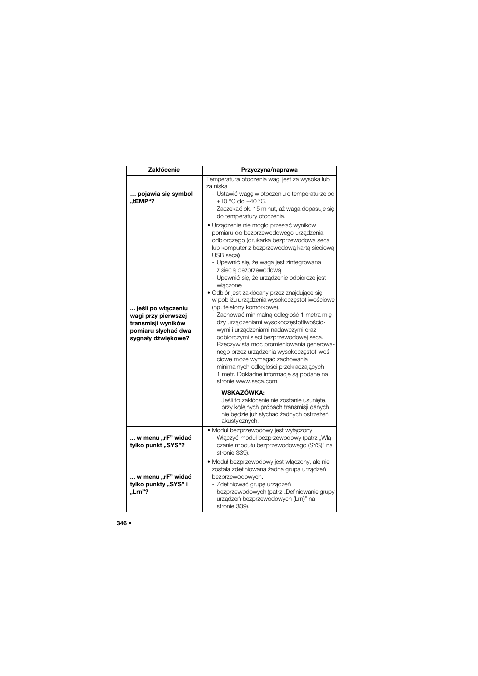 Seca 657 User Manual | Page 346 / 357