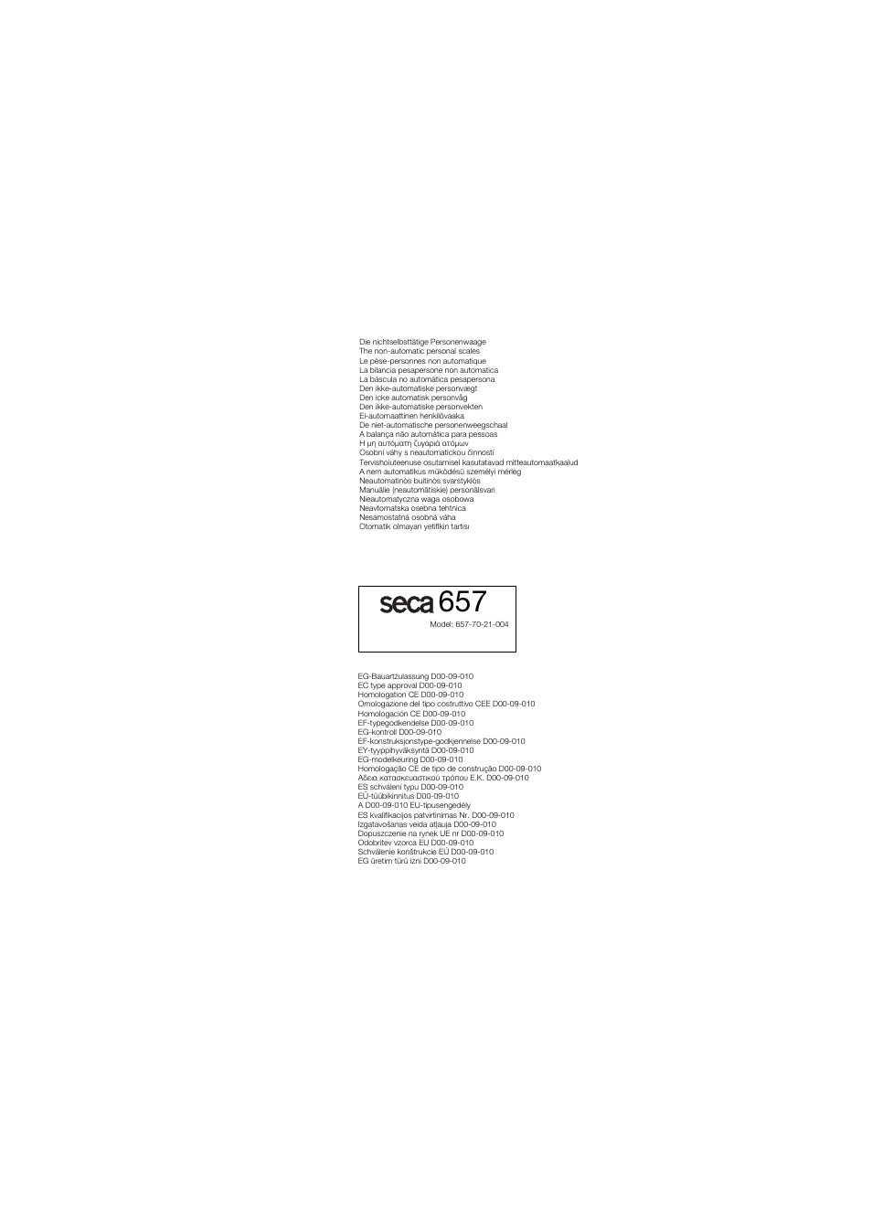 Seca 657 User Manual | Page 355 / 357