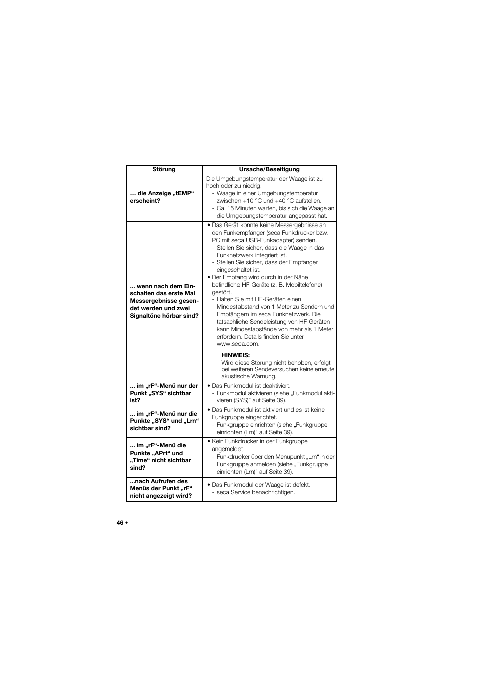 Seca 657 User Manual | Page 46 / 357