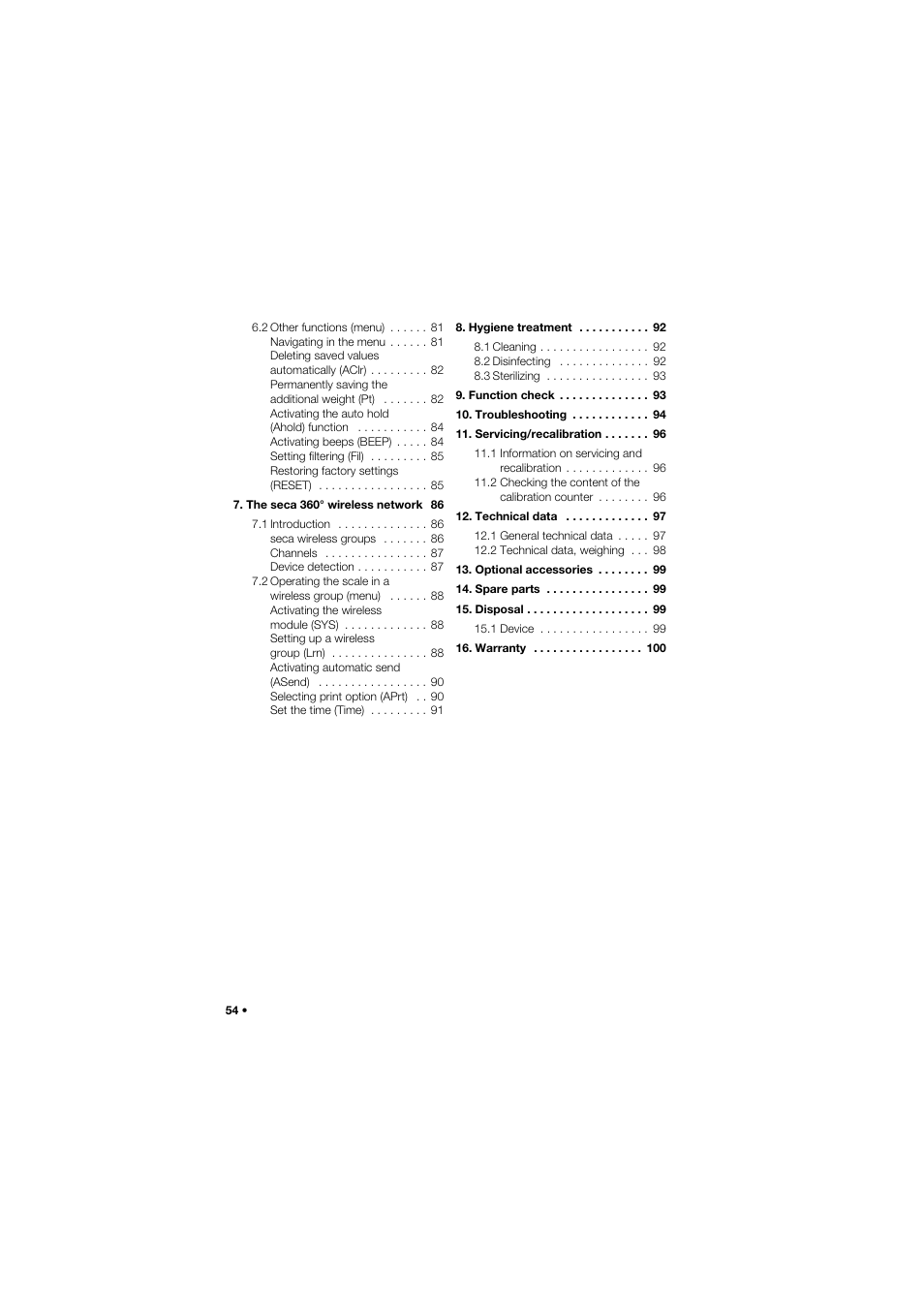 Seca 657 User Manual | Page 54 / 357