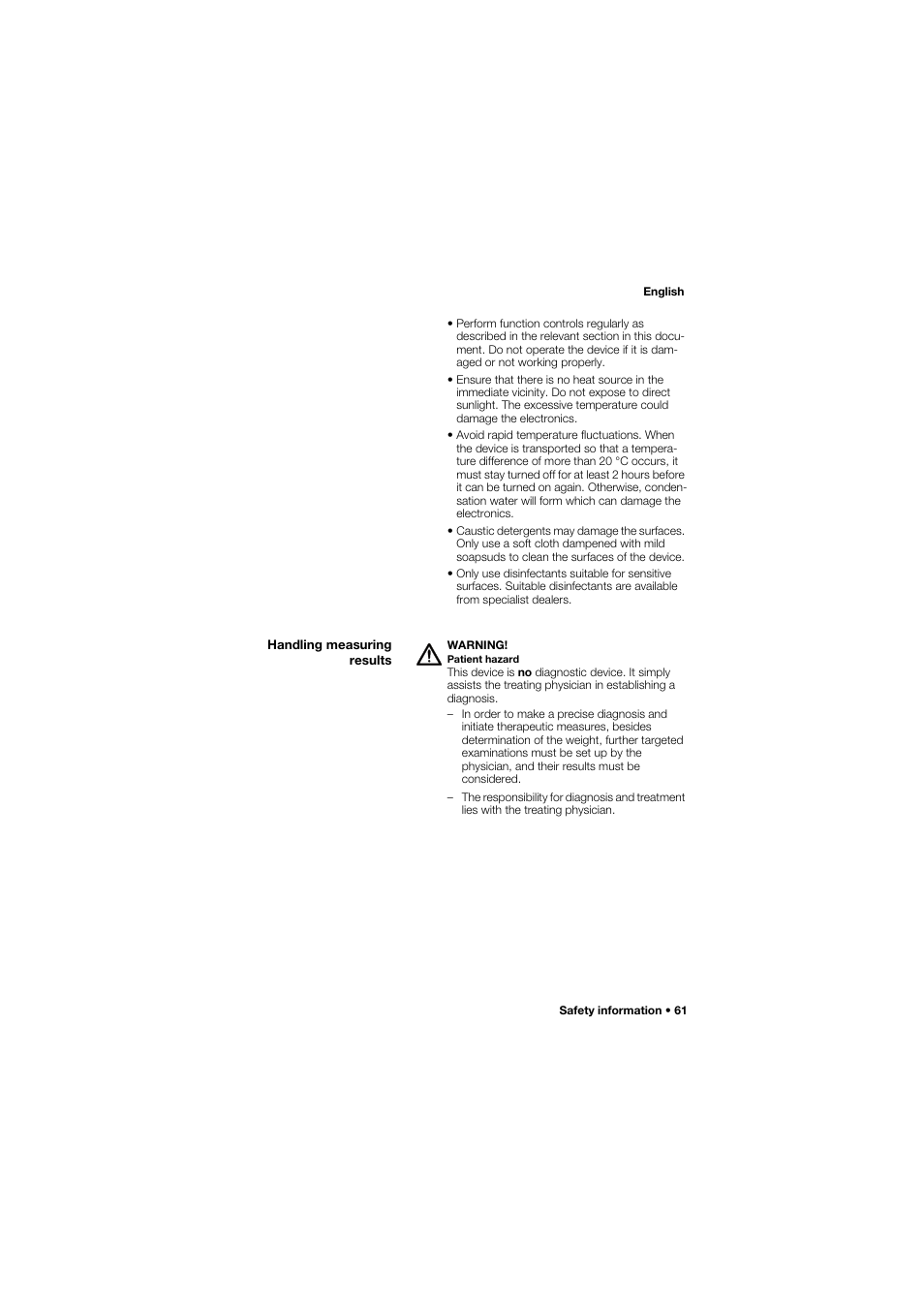 Handling measuring results | Seca 657 User Manual | Page 61 / 357