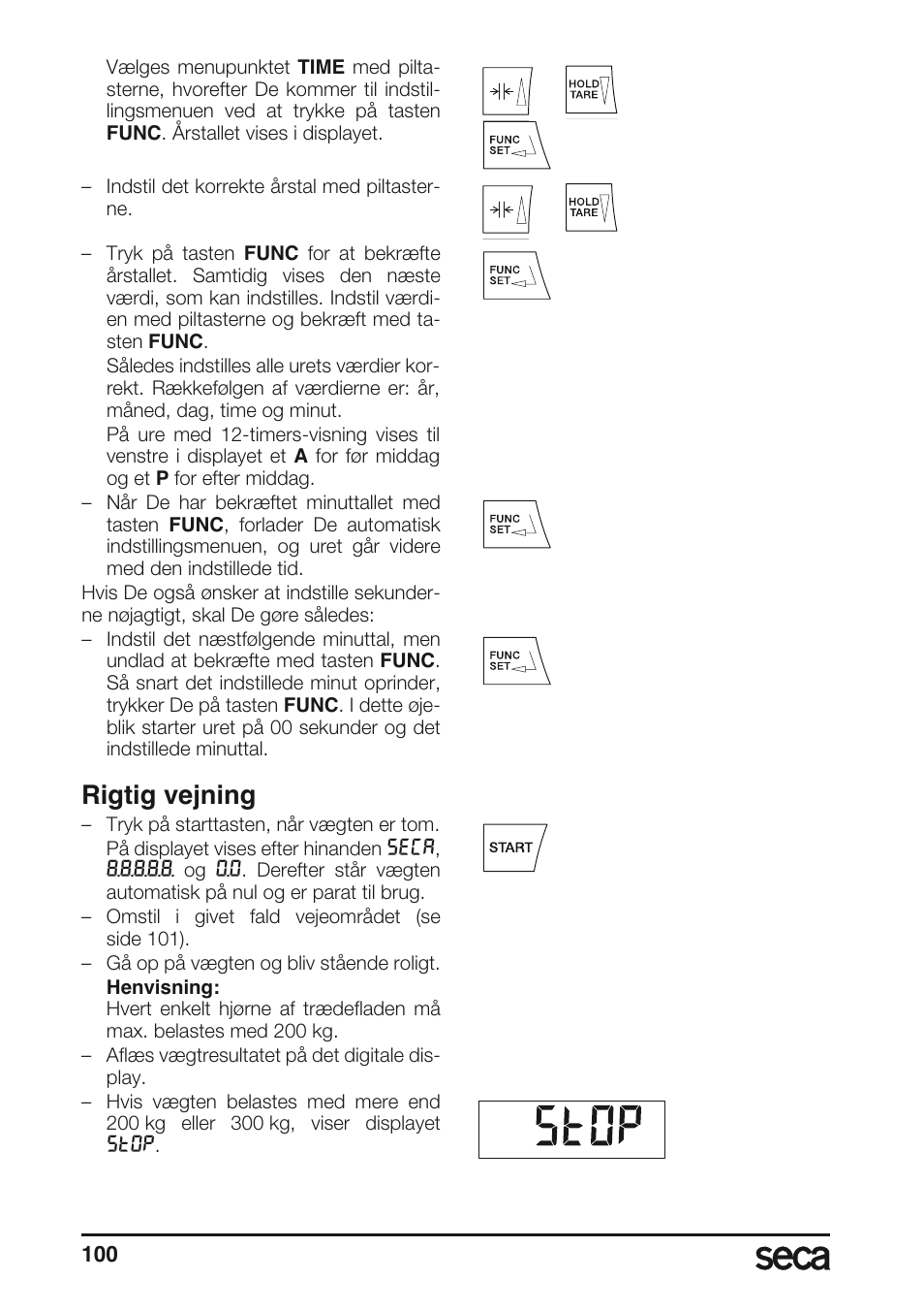 Rigtig vejning | Seca 657 User Manual | Page 100 / 240