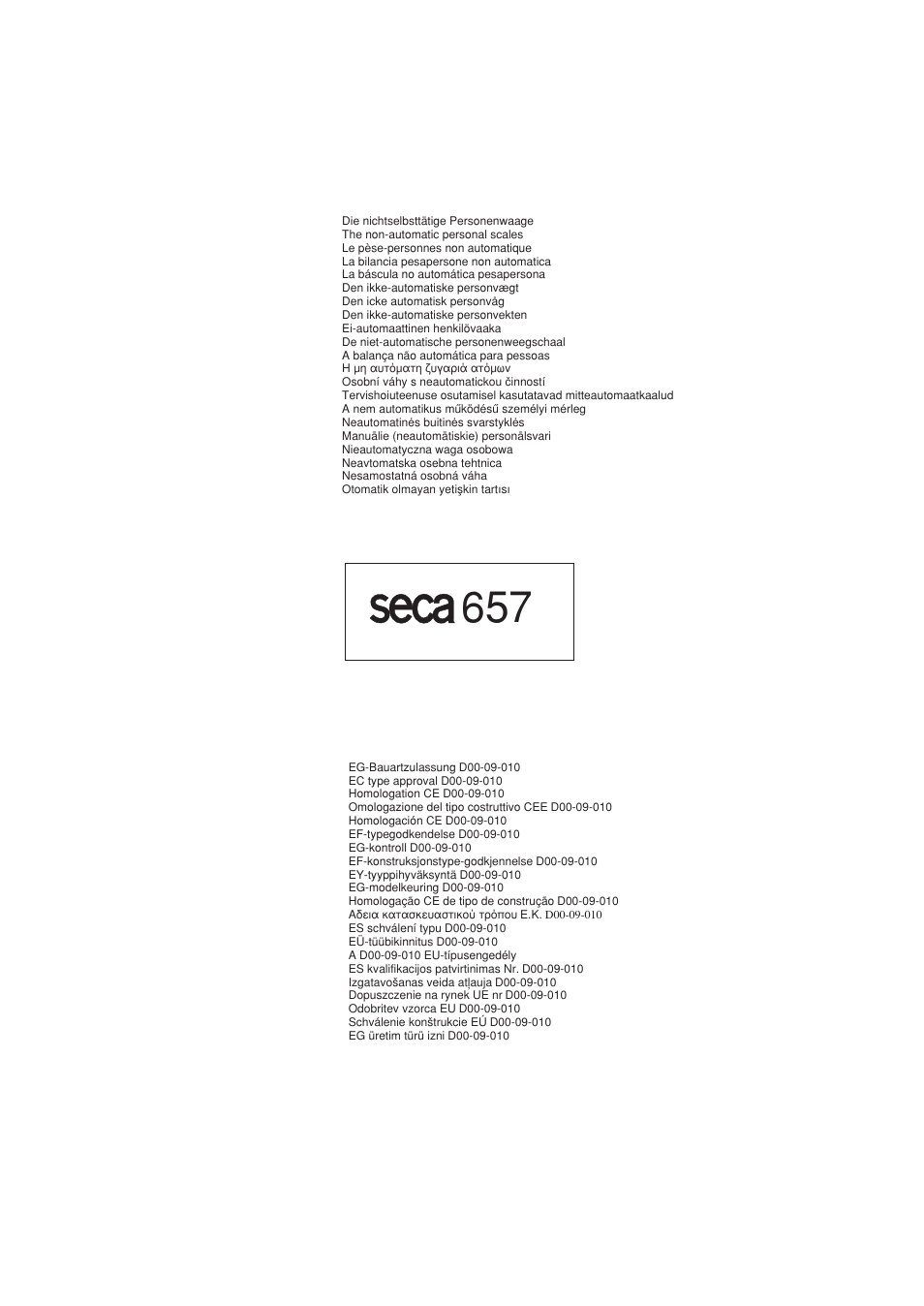 Seca 657 User Manual | Page 238 / 240