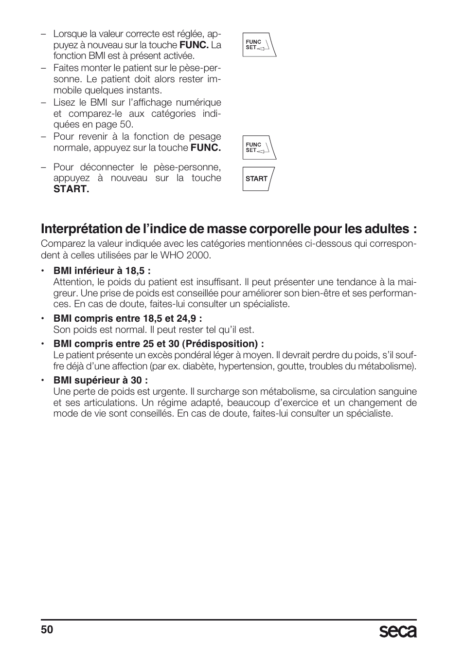 Seca 657 User Manual | Page 50 / 240