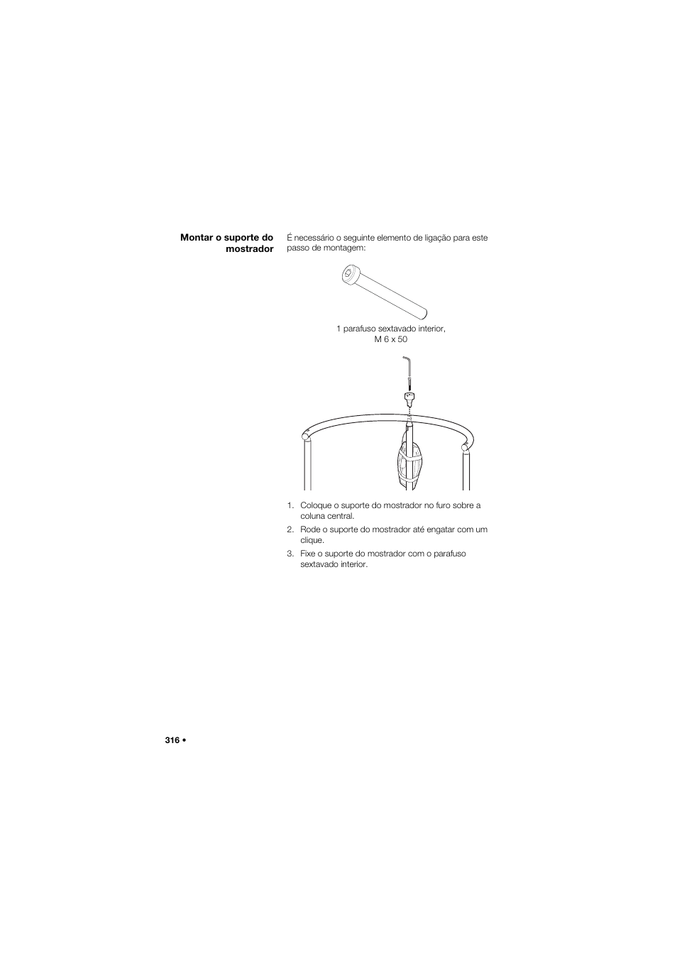 Montar o suporte do mostrador | Seca 645 User Manual | Page 316 / 417