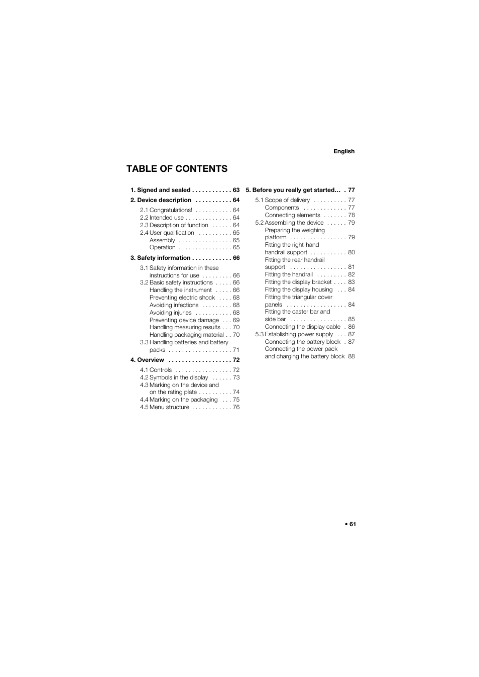 Seca 645 User Manual | Page 61 / 417