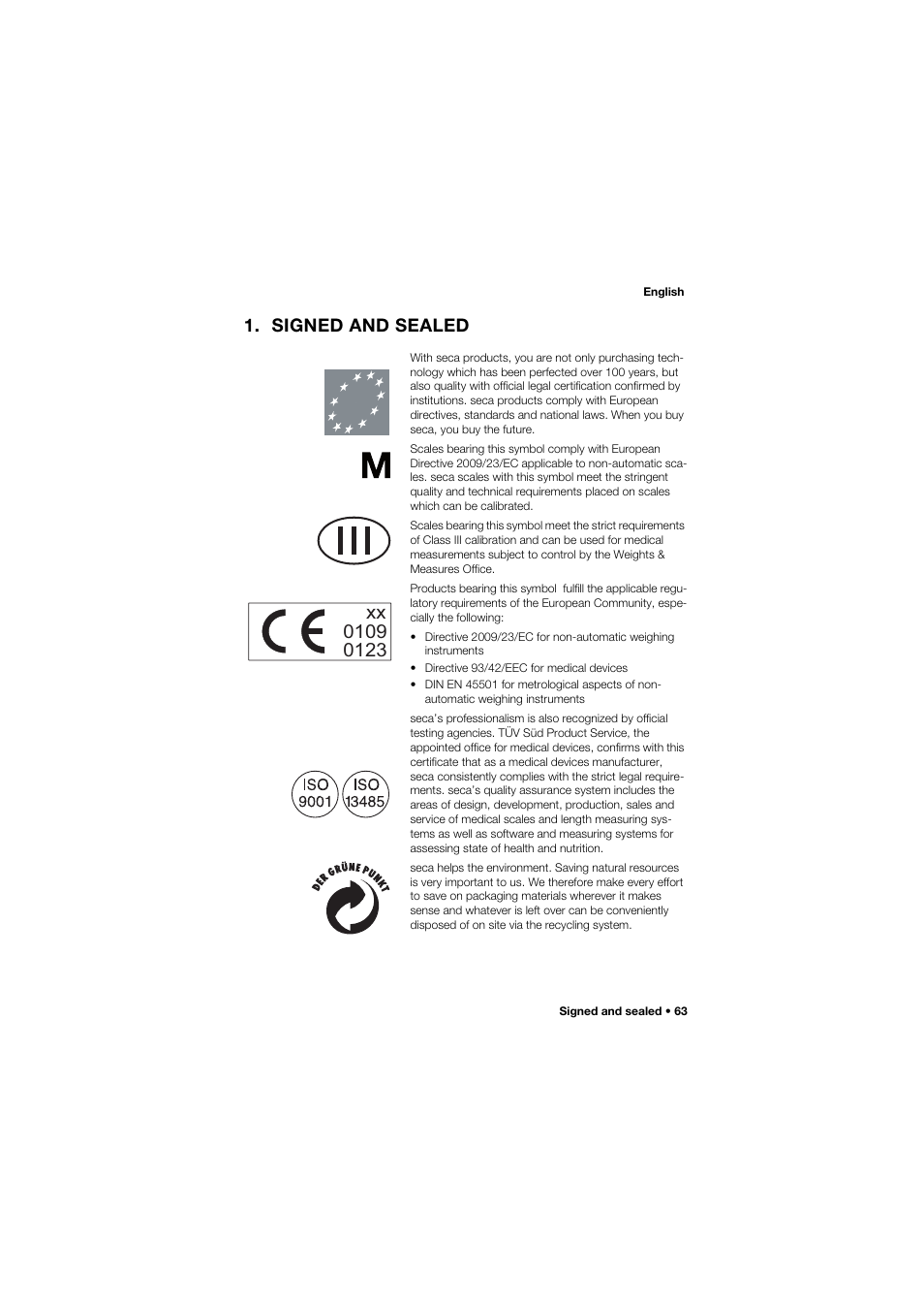 Signed and sealed | Seca 645 User Manual | Page 63 / 417