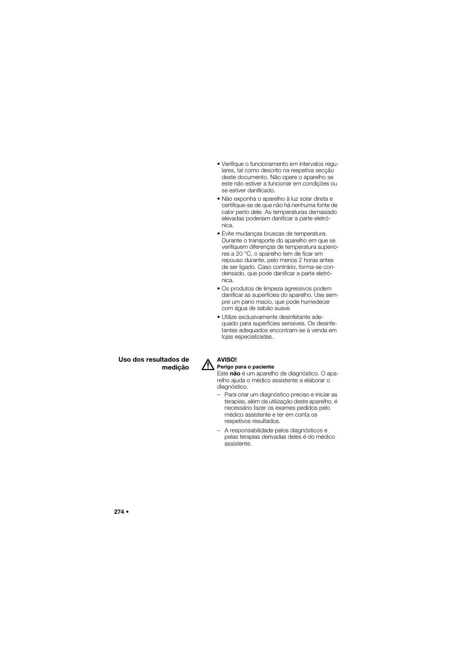 Uso dos resultados de medição | Seca 665 User Manual | Page 274 / 377