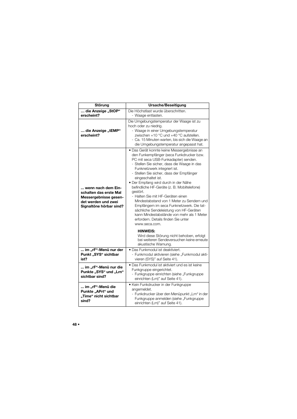 Seca 665 User Manual | Page 48 / 377