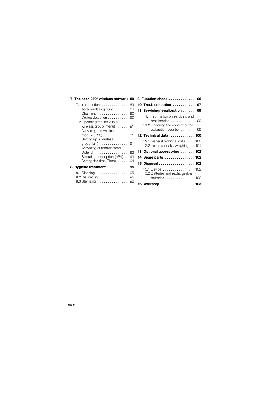 Seca 665 User Manual | Page 56 / 377