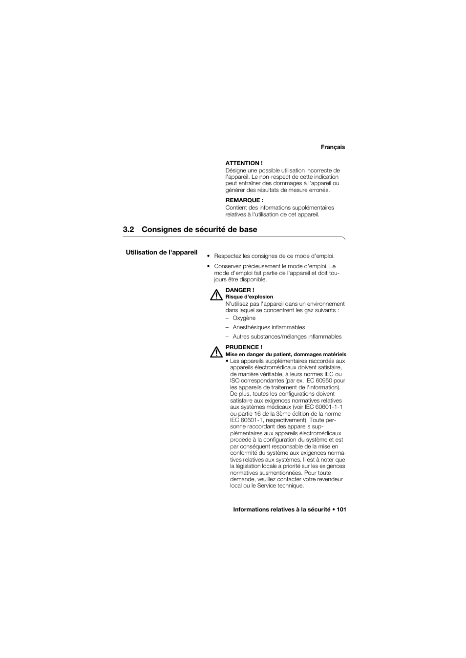 2 consignes de sécurité de base, Utilisation de l'appareil | Seca 677 User Manual | Page 101 / 337