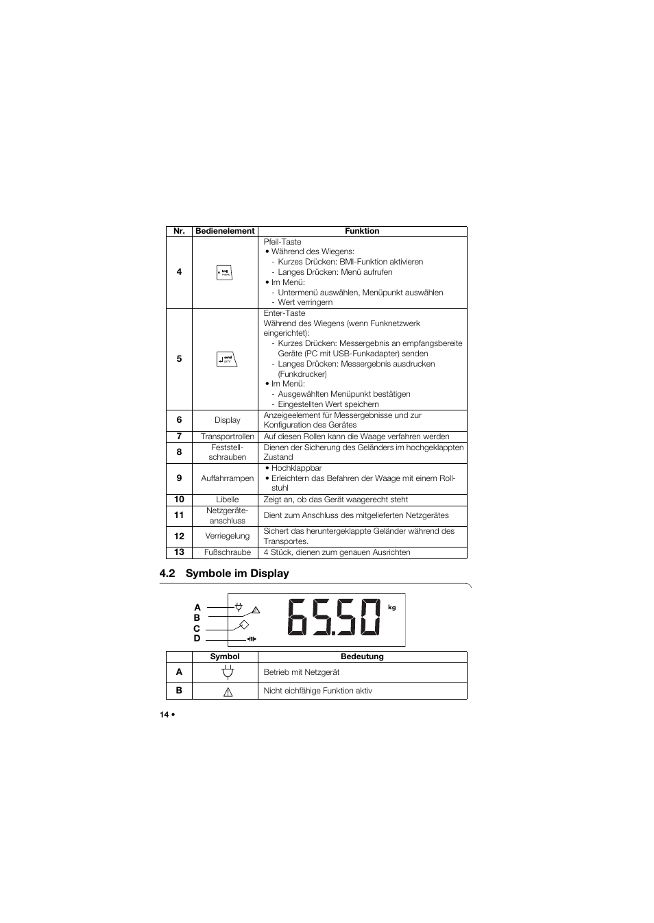 2 symbole im display | Seca 677 User Manual | Page 14 / 337