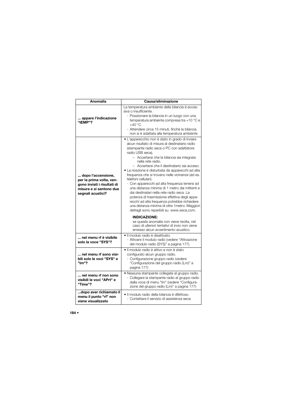 Seca 677 User Manual | Page 184 / 337