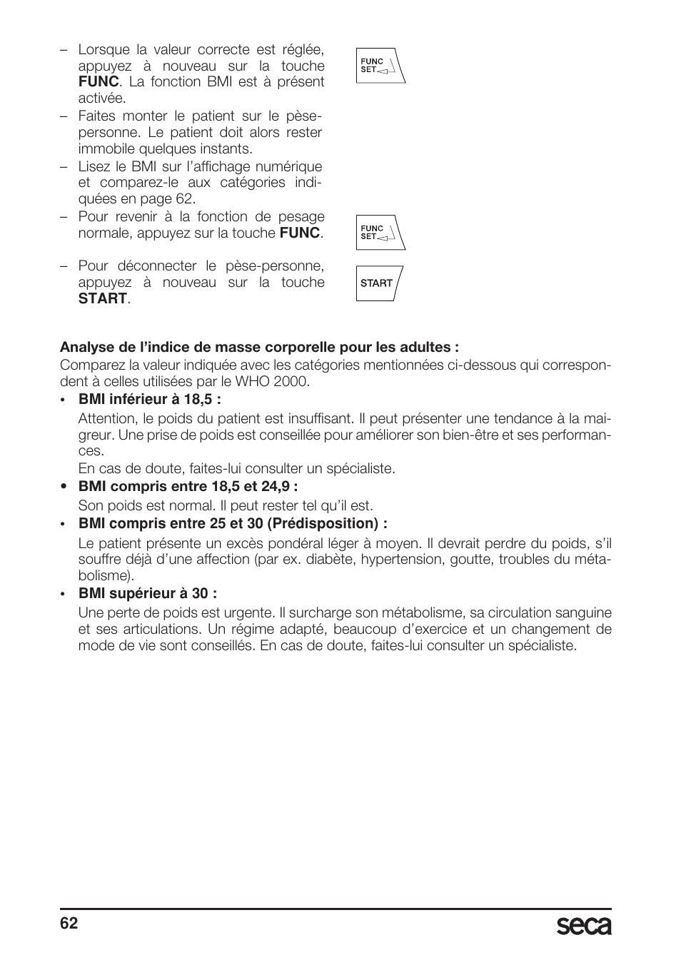 Seca 685 User Manual | Page 62 / 292