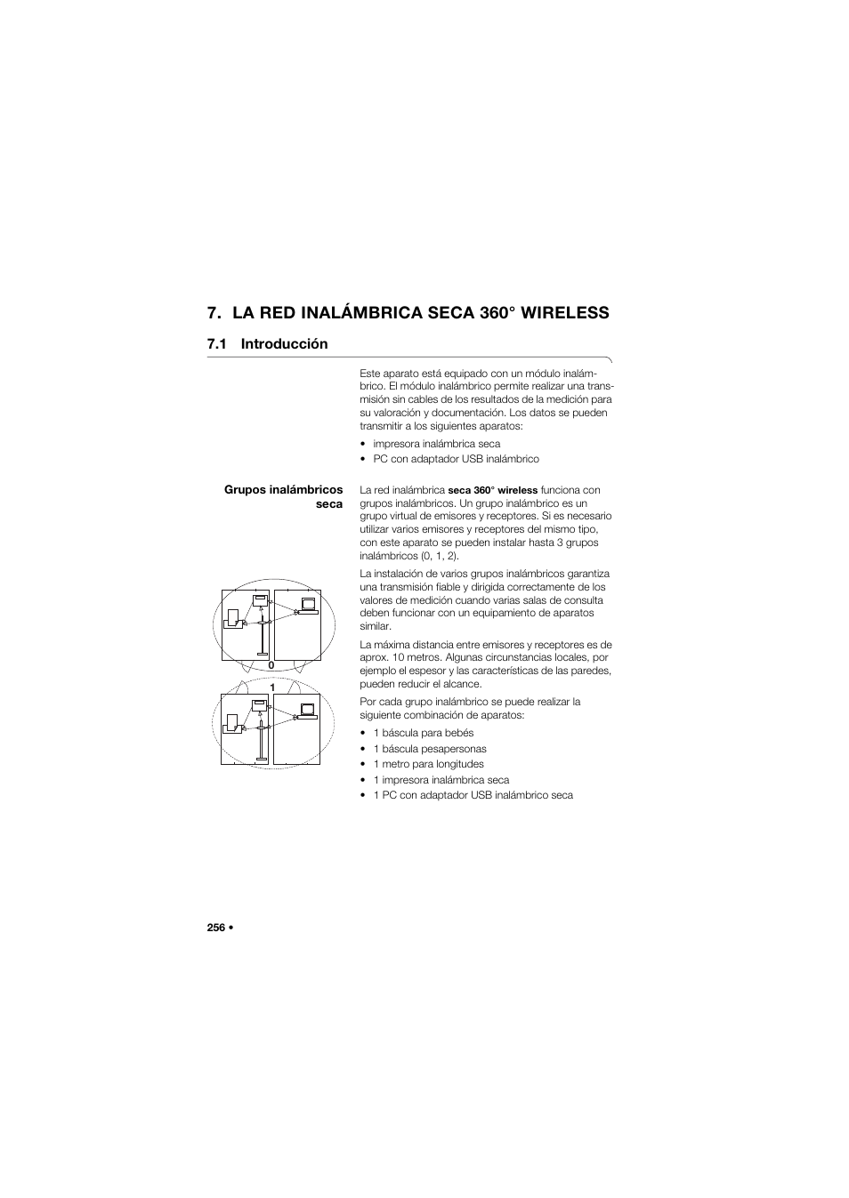 La red inalámbrica seca 360° wireless, 1 introducción, Grupos inalámbricos seca | Seca 685 User Manual | Page 256 / 385