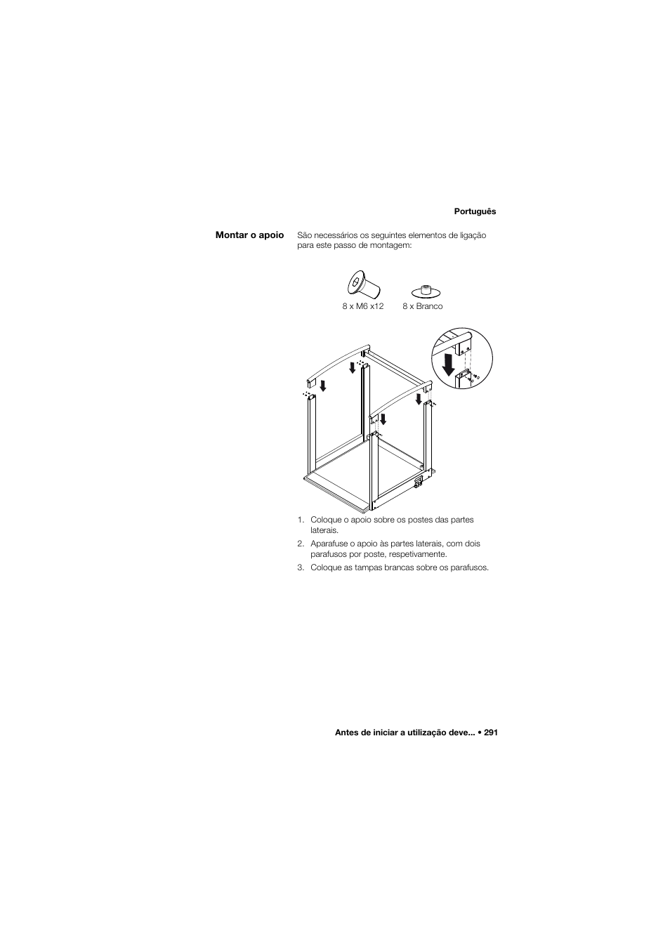 Montar o apoio | Seca 685 User Manual | Page 291 / 385