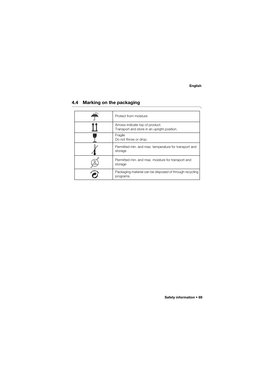 4 marking on the packaging | Seca 685 User Manual | Page 69 / 385
