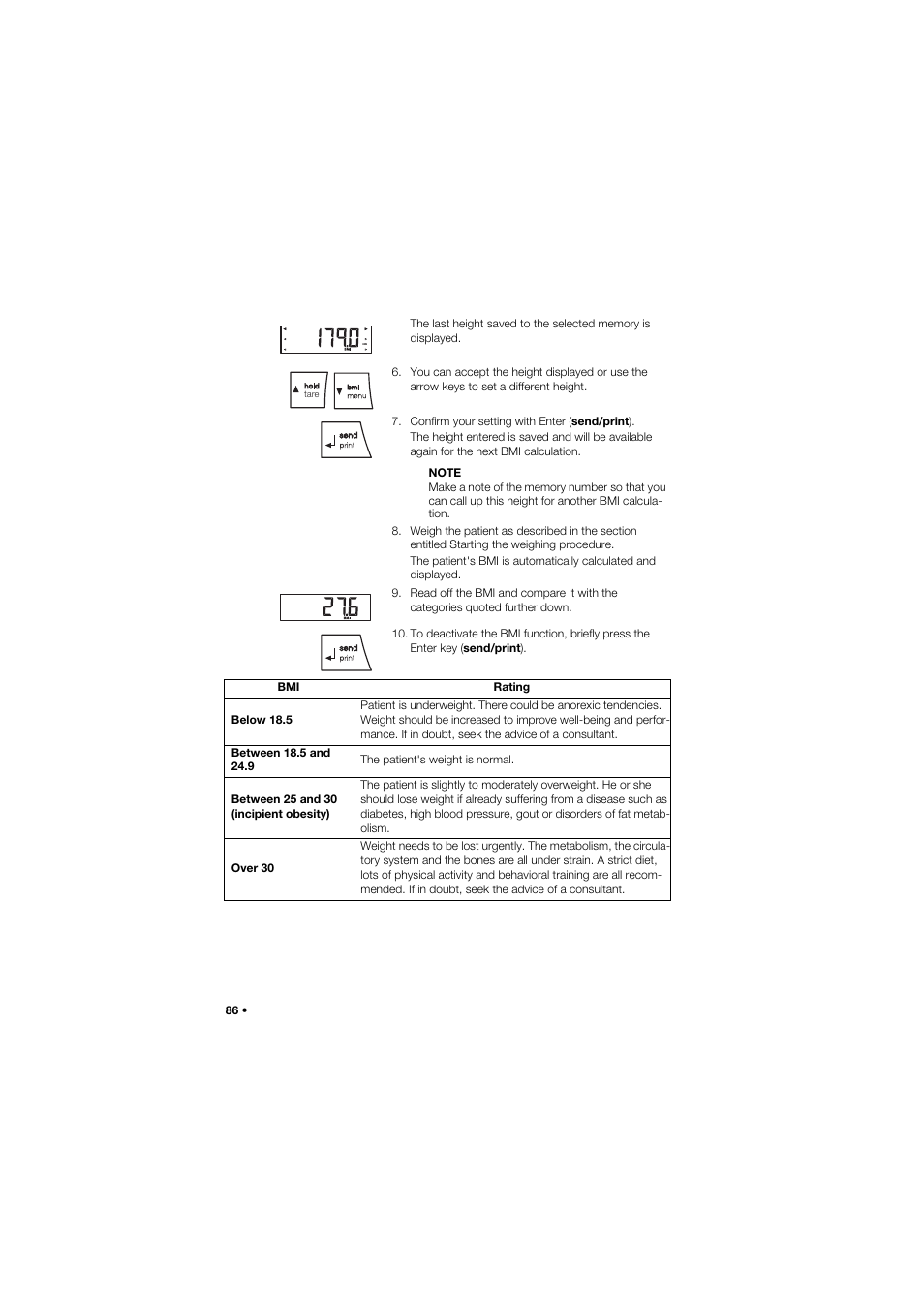 Seca 685 User Manual | Page 86 / 385