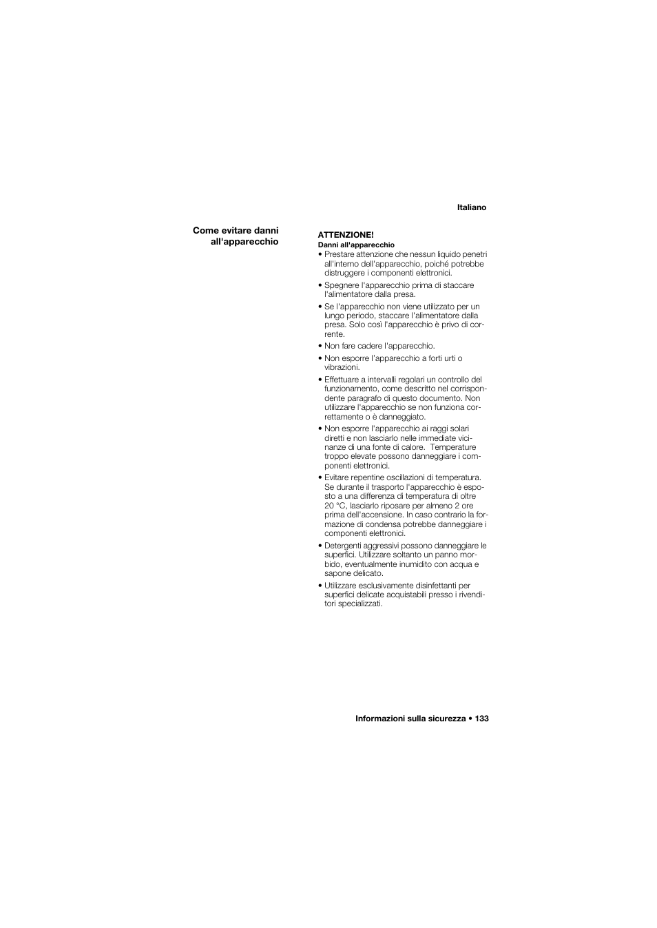 Come evitare danni all'apparecchio | Seca 675 User Manual | Page 133 / 292