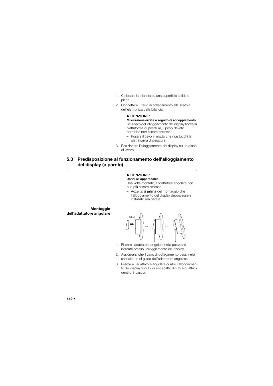 Montaggio dell'adattatore angolare | Seca 675 User Manual | Page 142 / 292