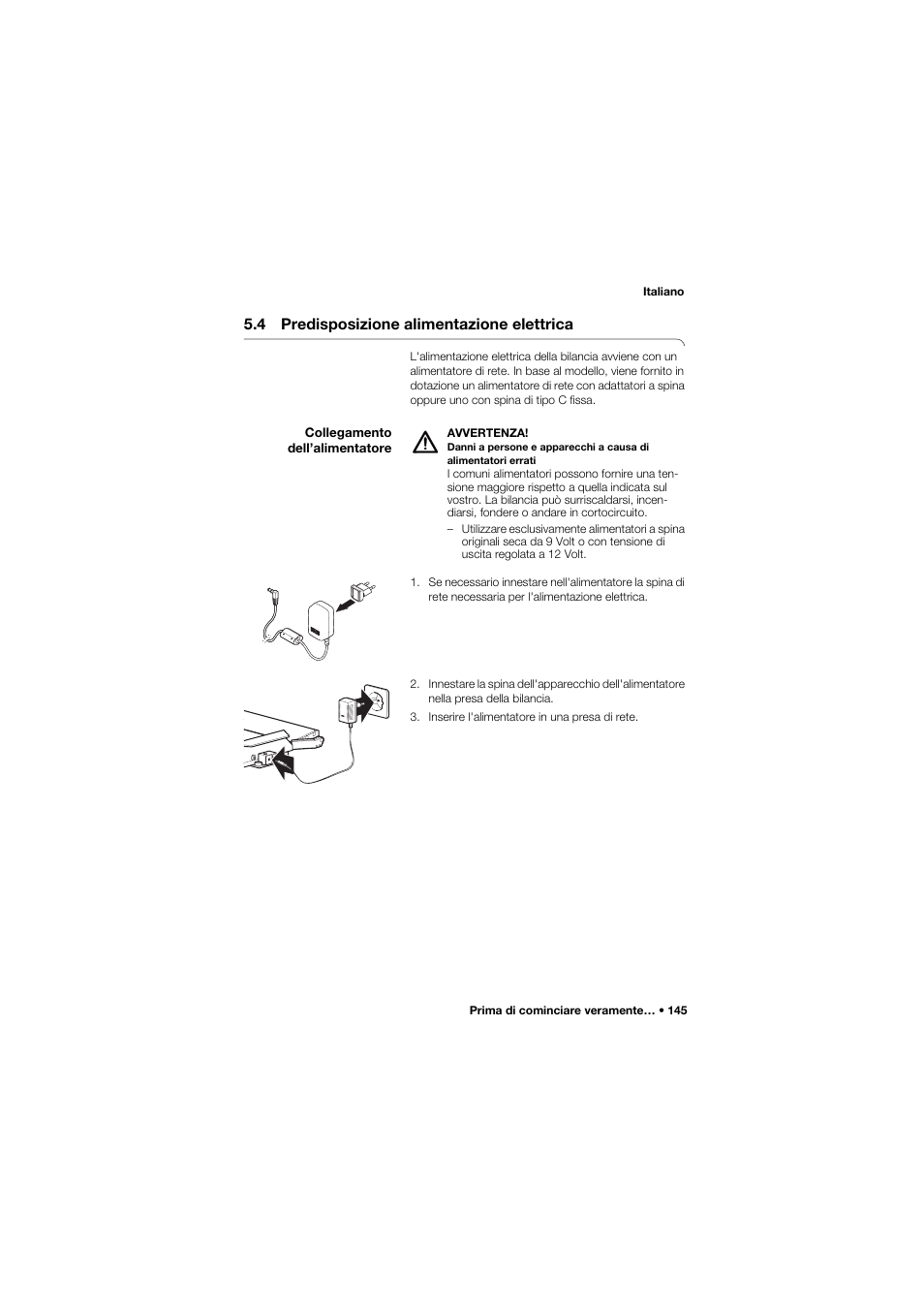 4 predisposizione alimentazione elettrica | Seca 675 User Manual | Page 145 / 292