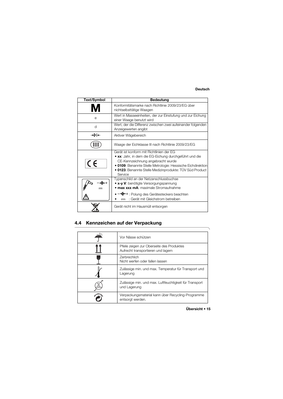 4 kennzeichen auf der verpackung | Seca 675 User Manual | Page 15 / 292