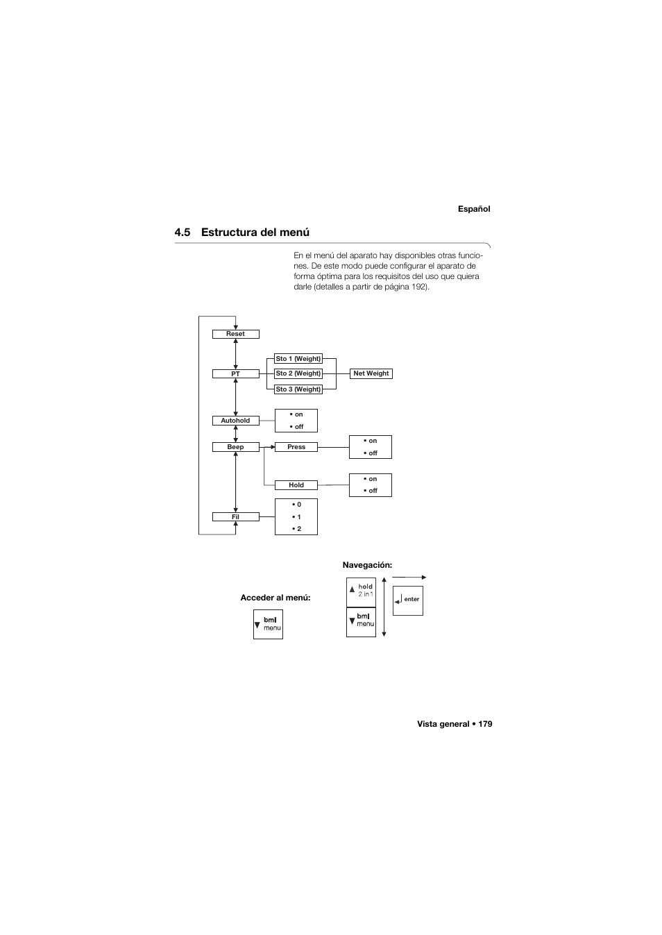 5 estructura del menú | Seca 675 User Manual | Page 179 / 292