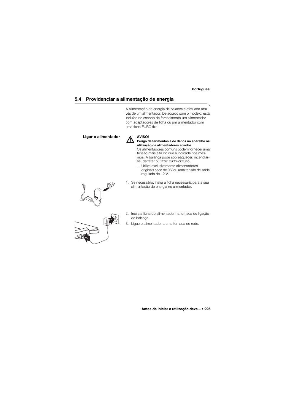 4 providenciar a alimentação de energia | Seca 675 User Manual | Page 225 / 292