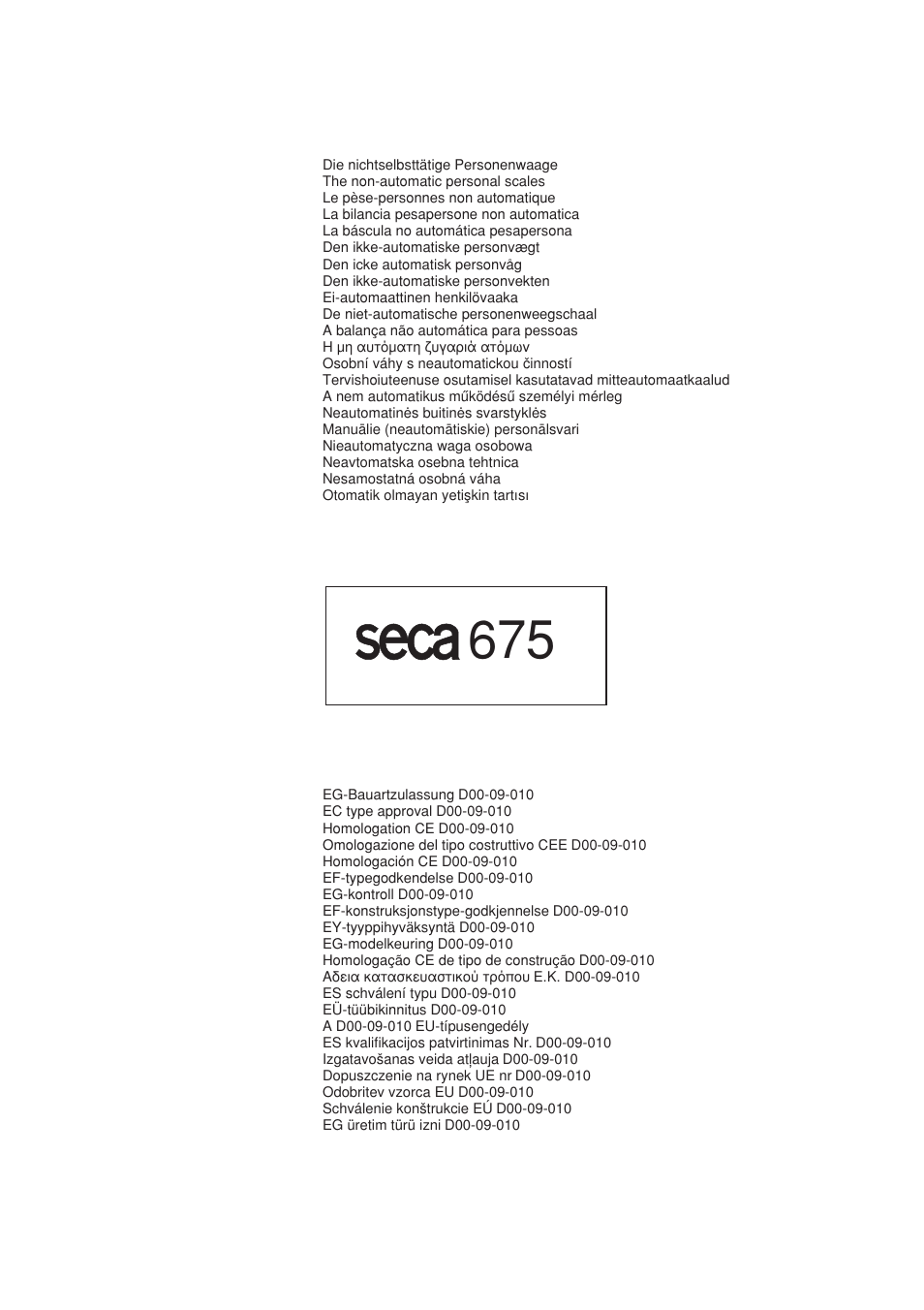 Seca 675 User Manual | Page 212 / 214