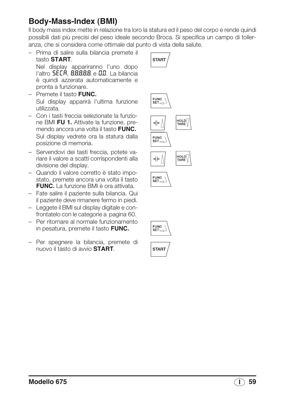 Body-mass-index (bmi) | Seca 675 User Manual | Page 59 / 214