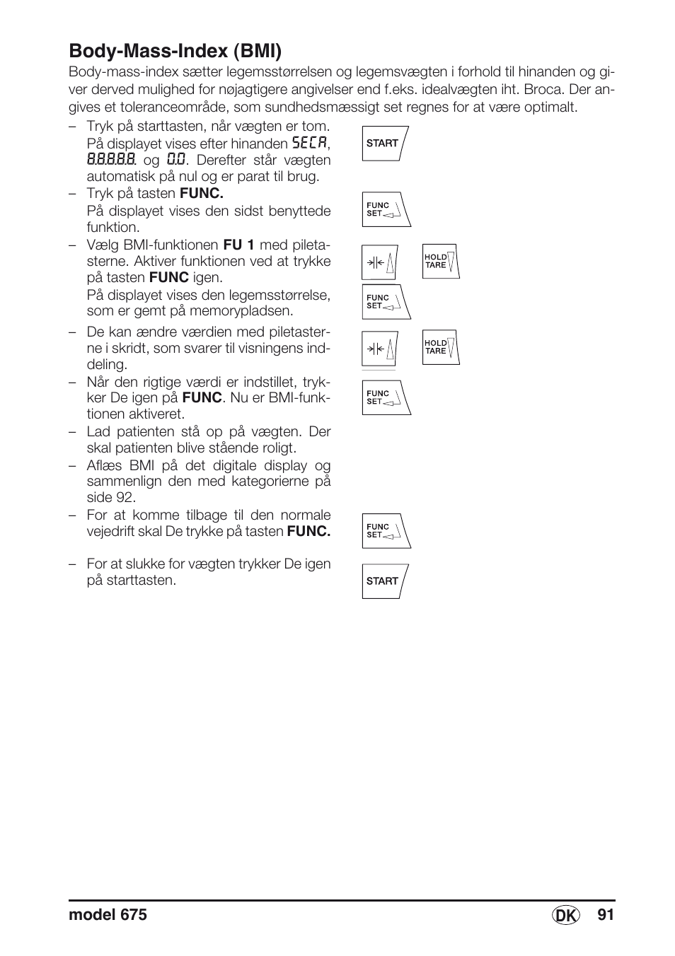 Body-mass-index (bmi) | Seca 675 User Manual | Page 91 / 214