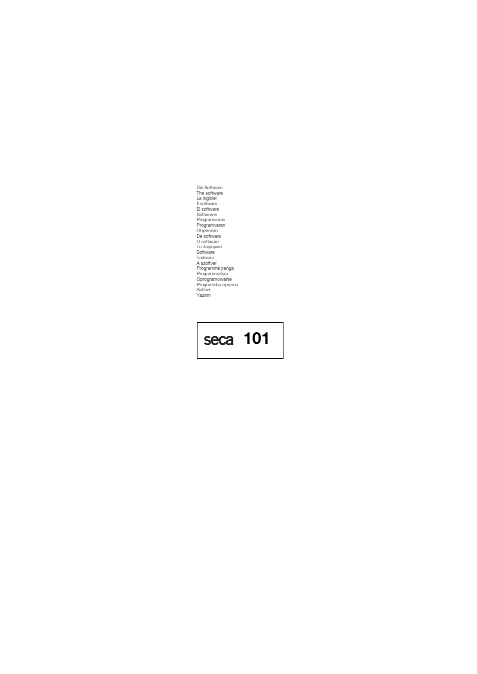 Seca EMR Flash 101 User Manual | Page 23 / 25