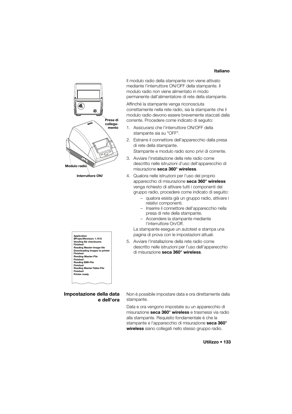 Impostazione della data e dell'ora | Seca 466 User Manual | Page 133 / 268