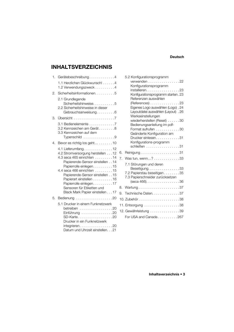 Seca 466 User Manual | Page 3 / 268