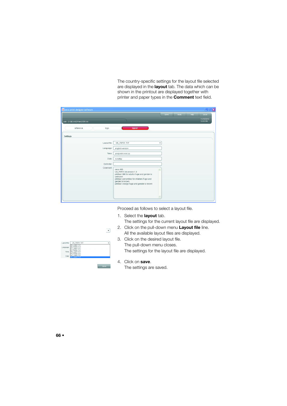 Seca 466 User Manual | Page 66 / 268