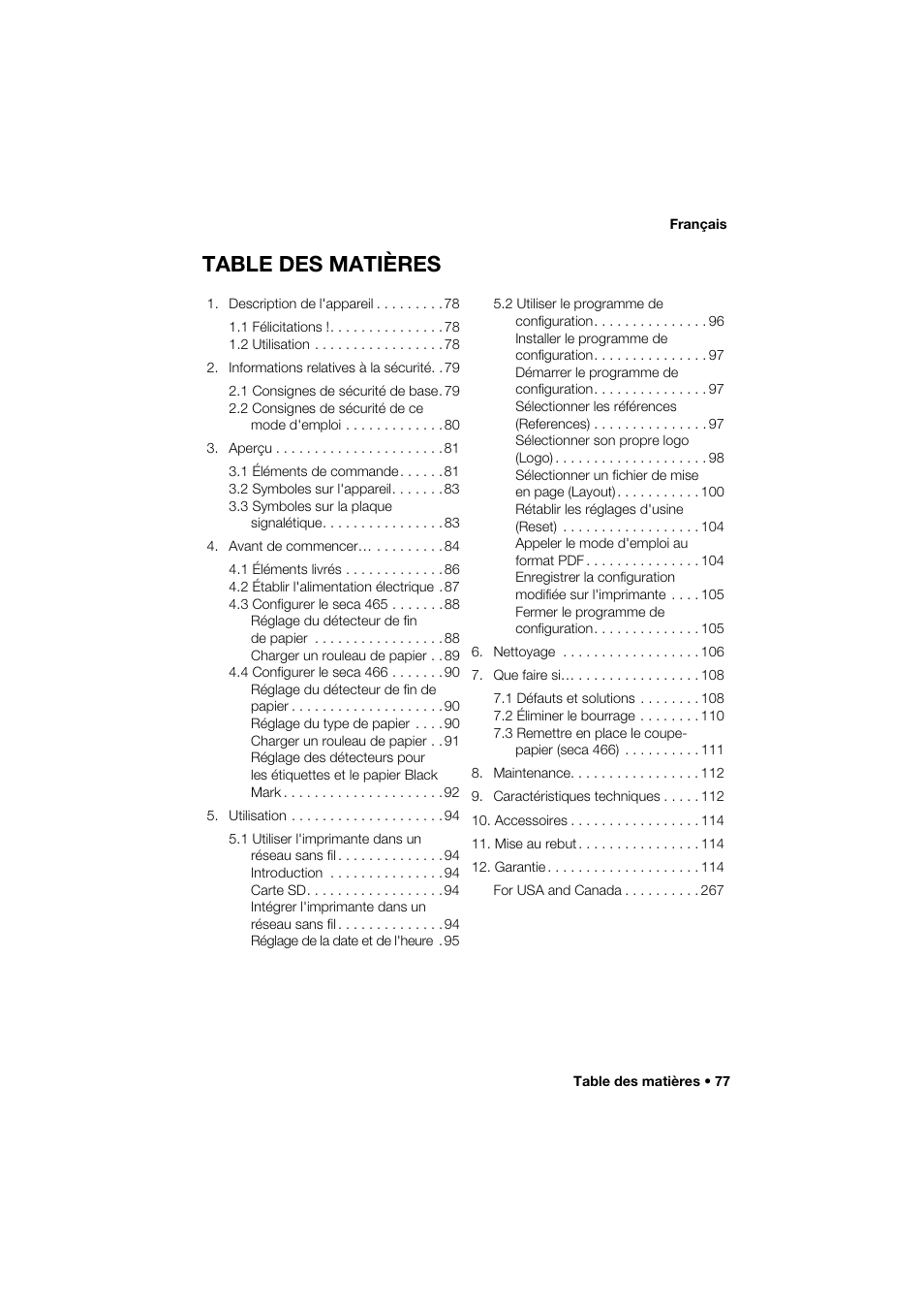Seca 466 User Manual | Page 77 / 268