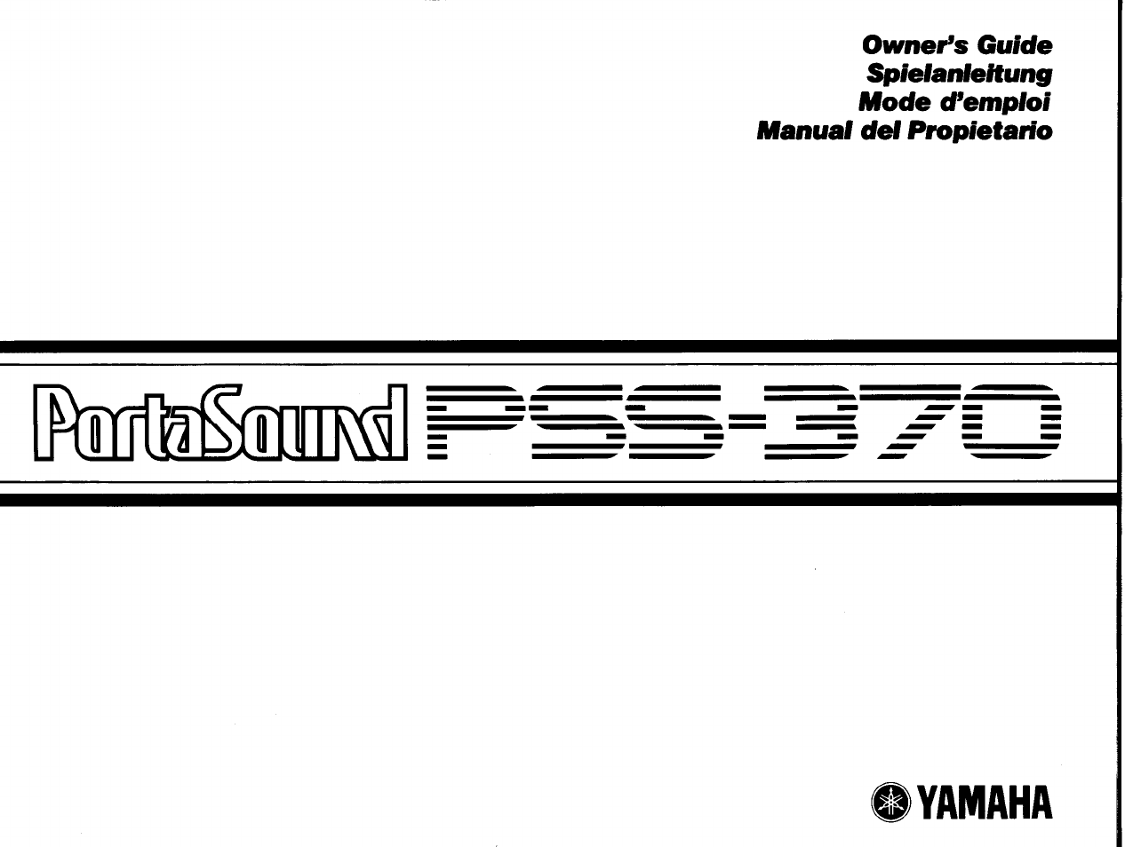 Yamaha PSS-370 User Manual | 24 pages