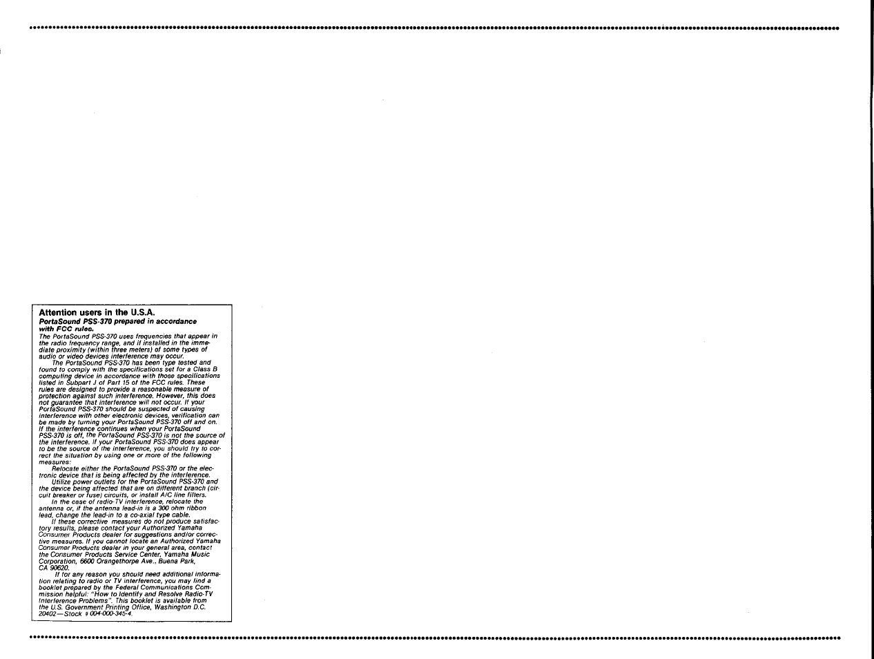 Yamaha PSS-370 User Manual | Page 23 / 24