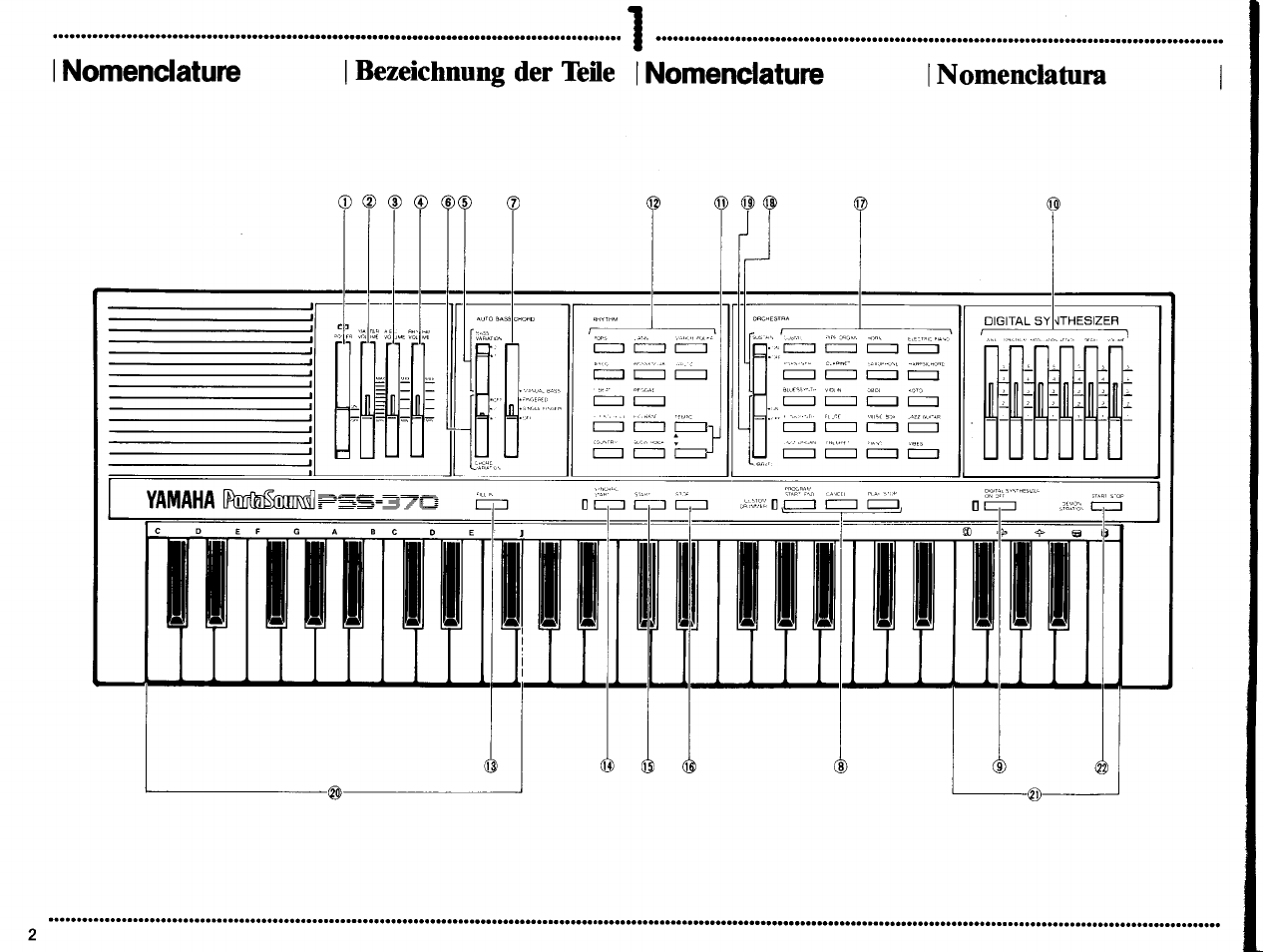 Yamaha PSS-370 User Manual | Page 4 / 24